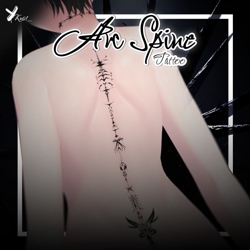 【タトゥー PNG】~Arc Spine~Tattoo