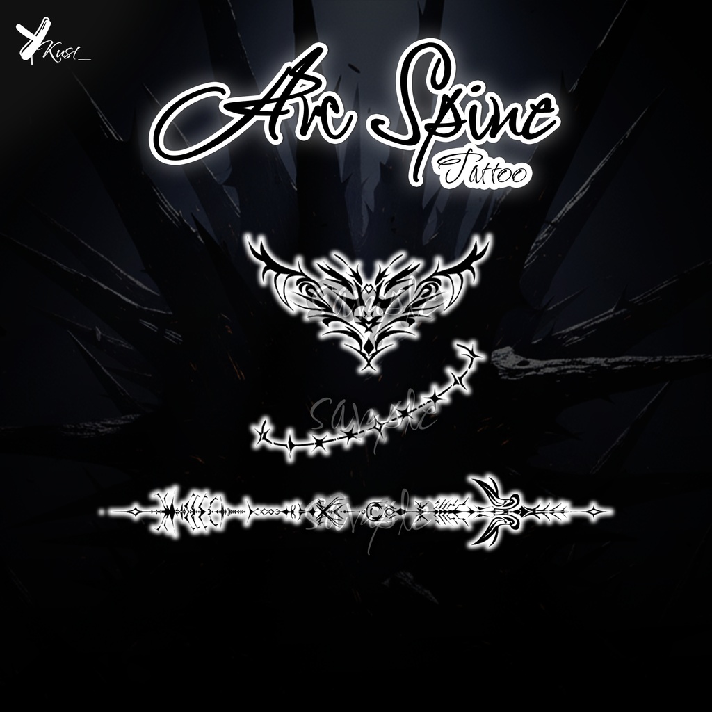 【タトゥー PNG】~Arc Spine~Tattoo