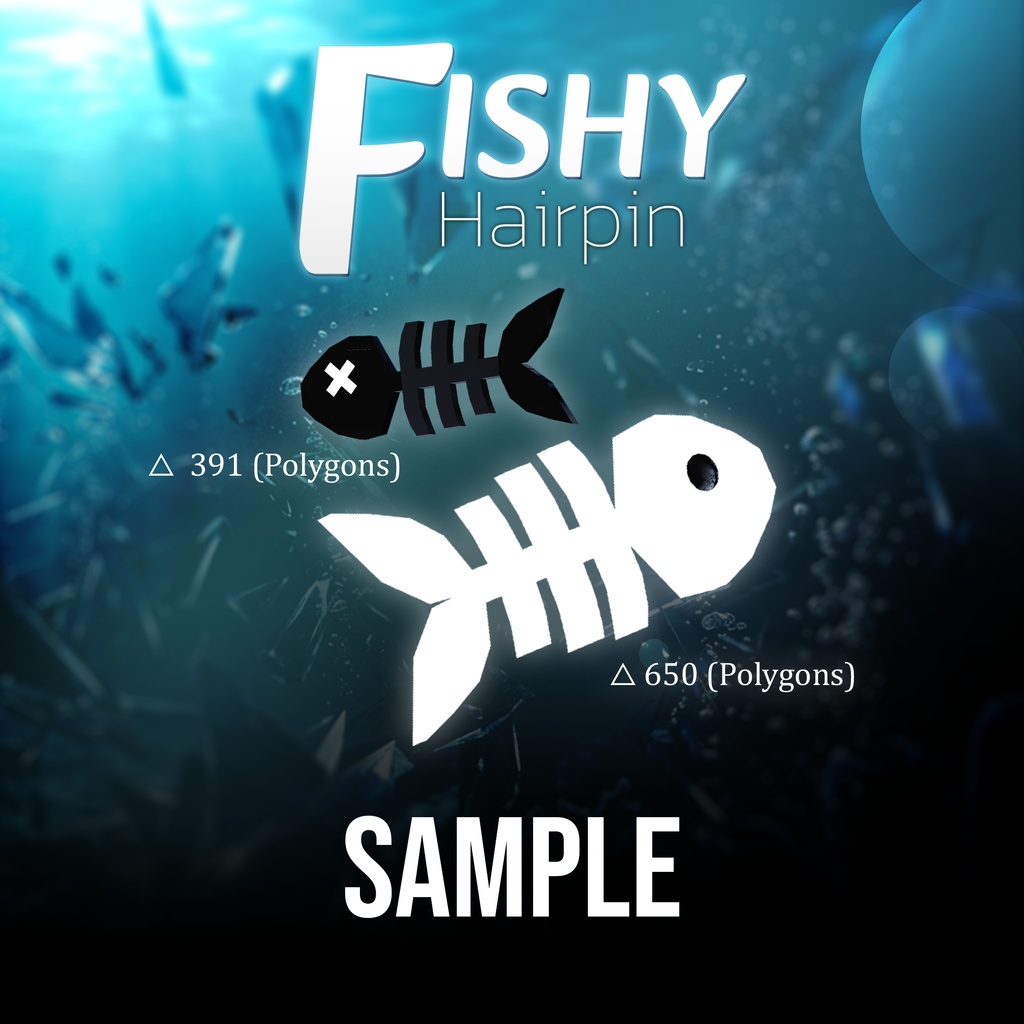 🐟 【VRChat】~Fishy Hairpin 🐟