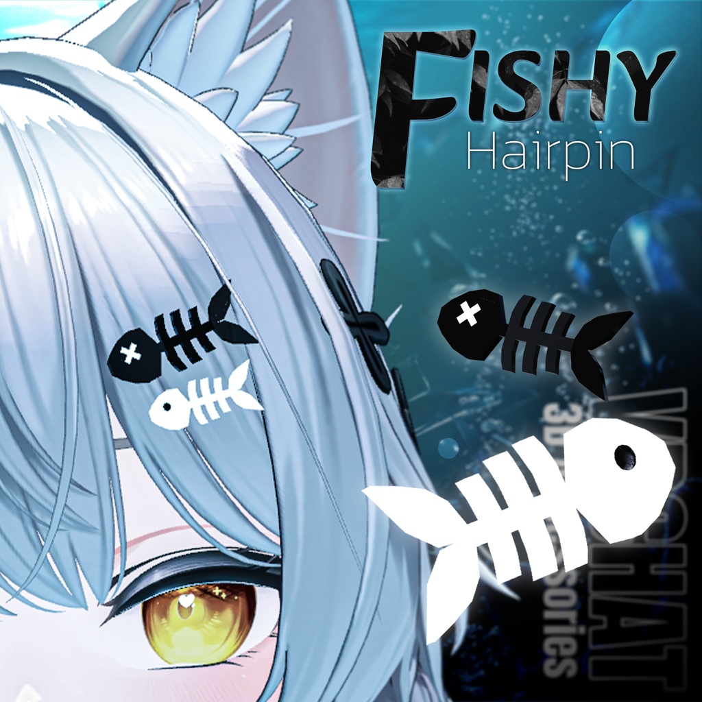 🐟 【VRChat】~Fishy Hairpin 🐟