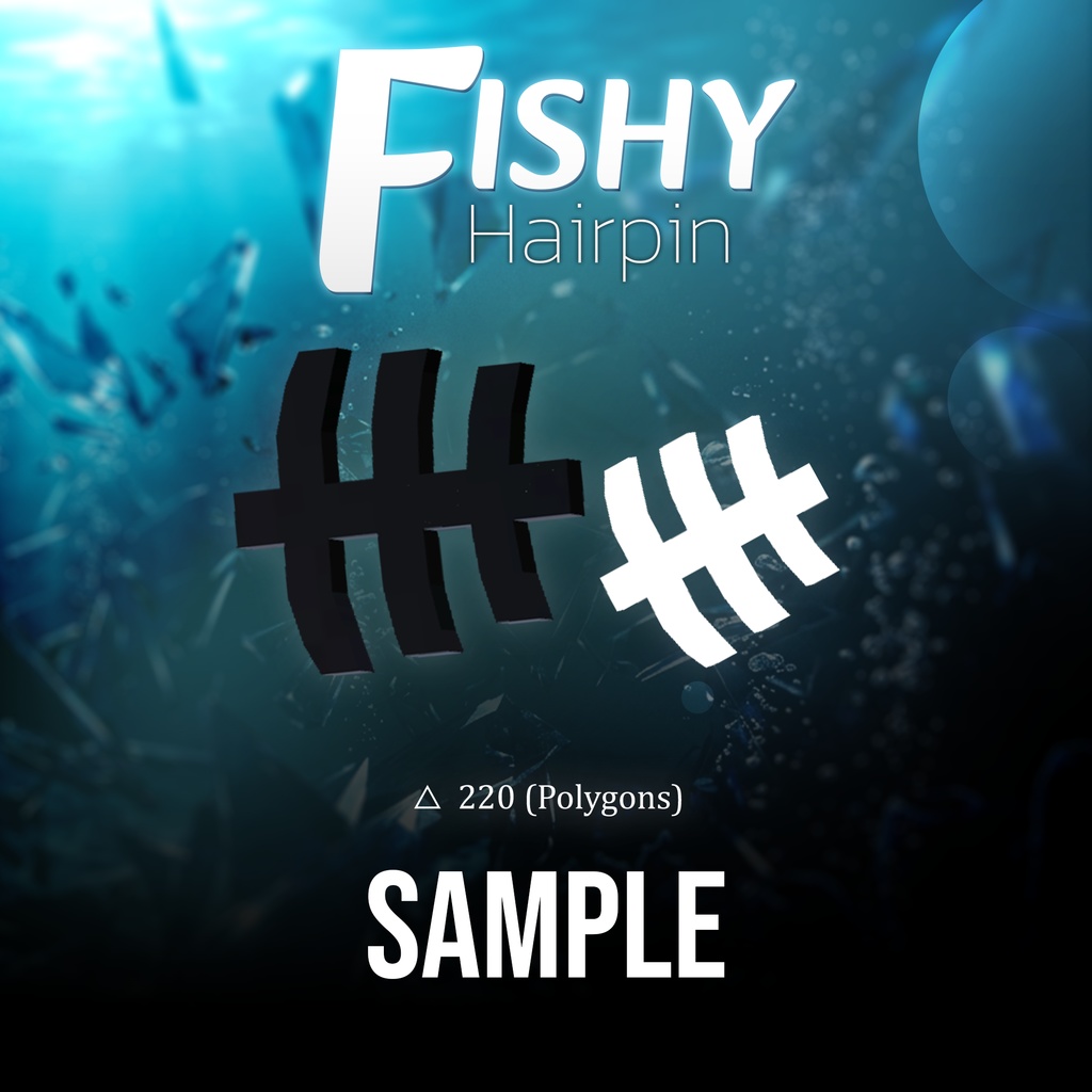 🐟 【VRChat】~Fishy Hairpin 🐟