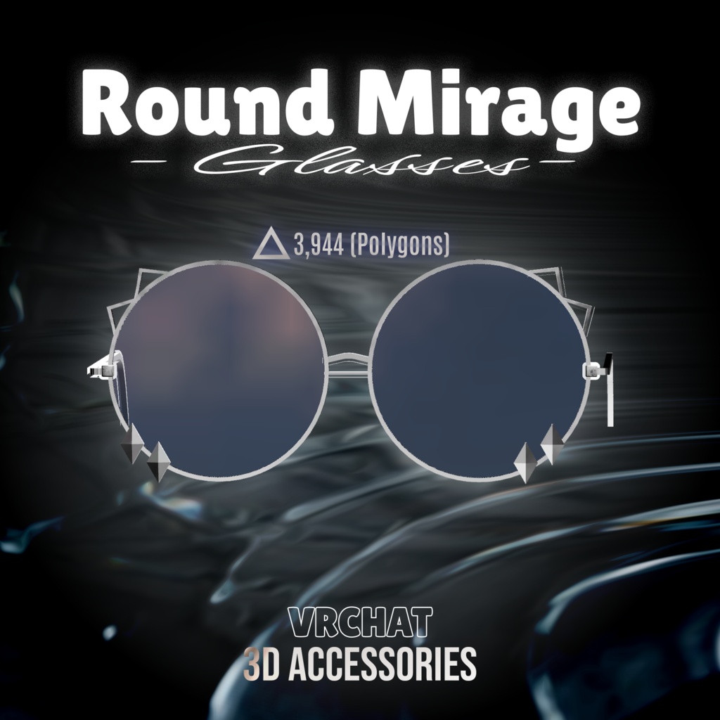【FREE】👓~Round Mirage Glasses👓