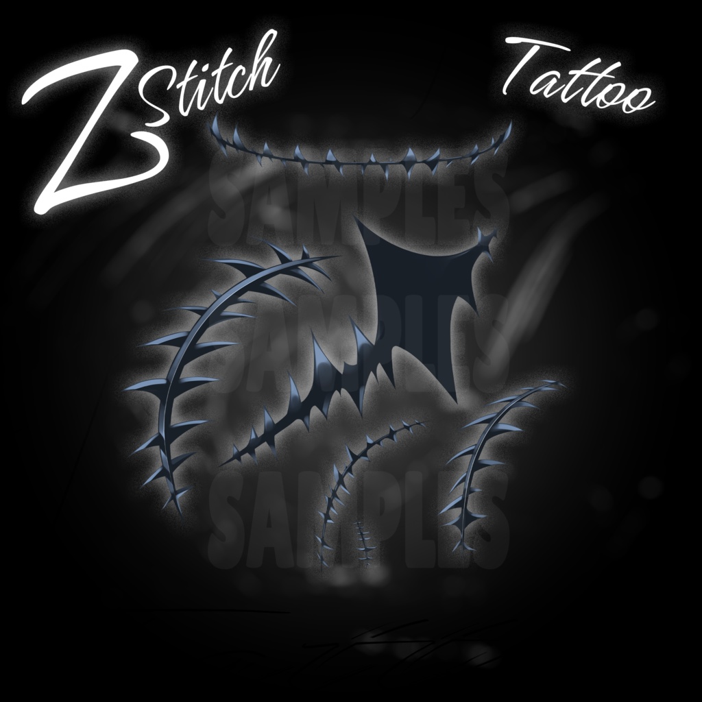 【VRChat】~ZStitch Tattoo 【タトゥー PNG】