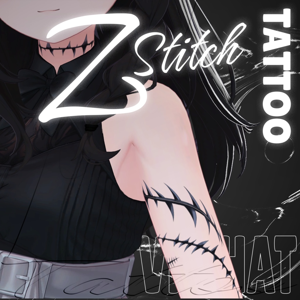 【VRChat】~ZStitch Tattoo 【タトゥー PNG】