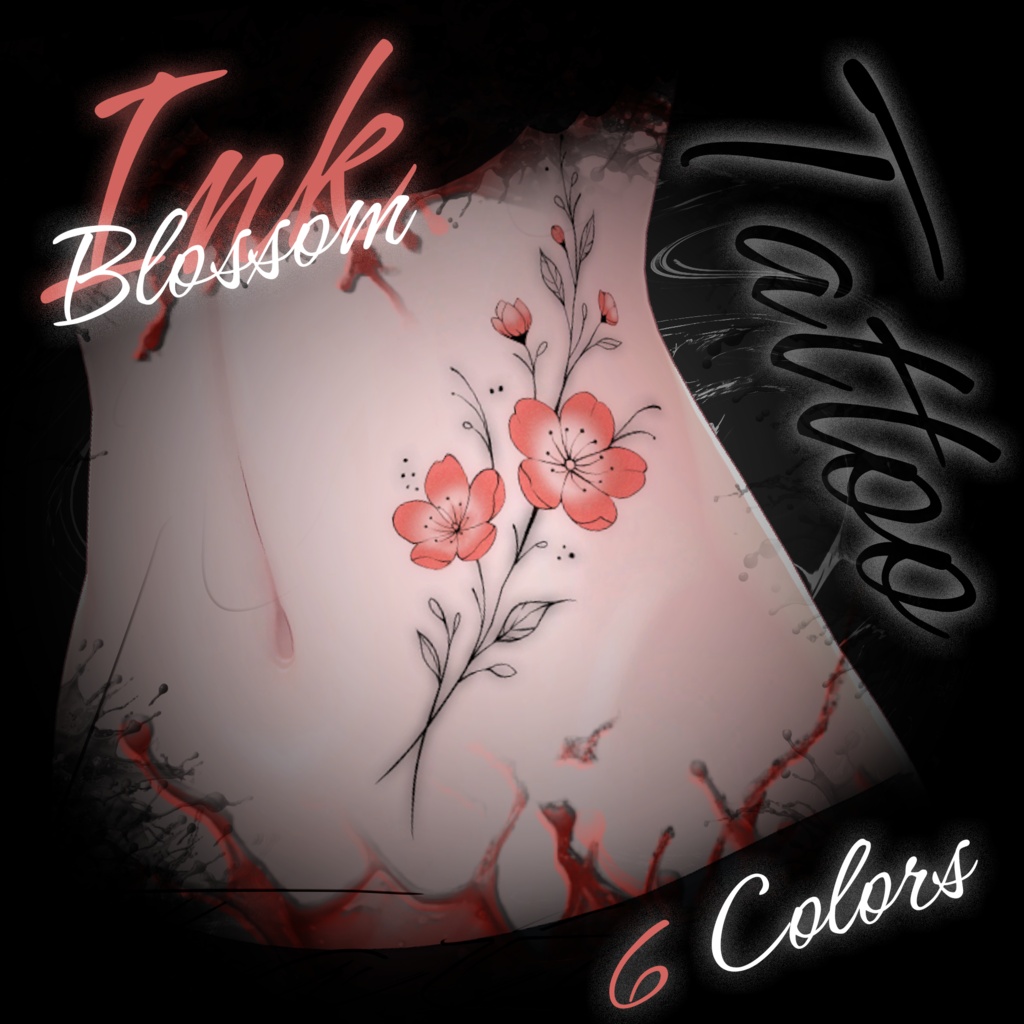 【タトゥー PNG】~Ink Blossom Tattoo (PNG ONLY)