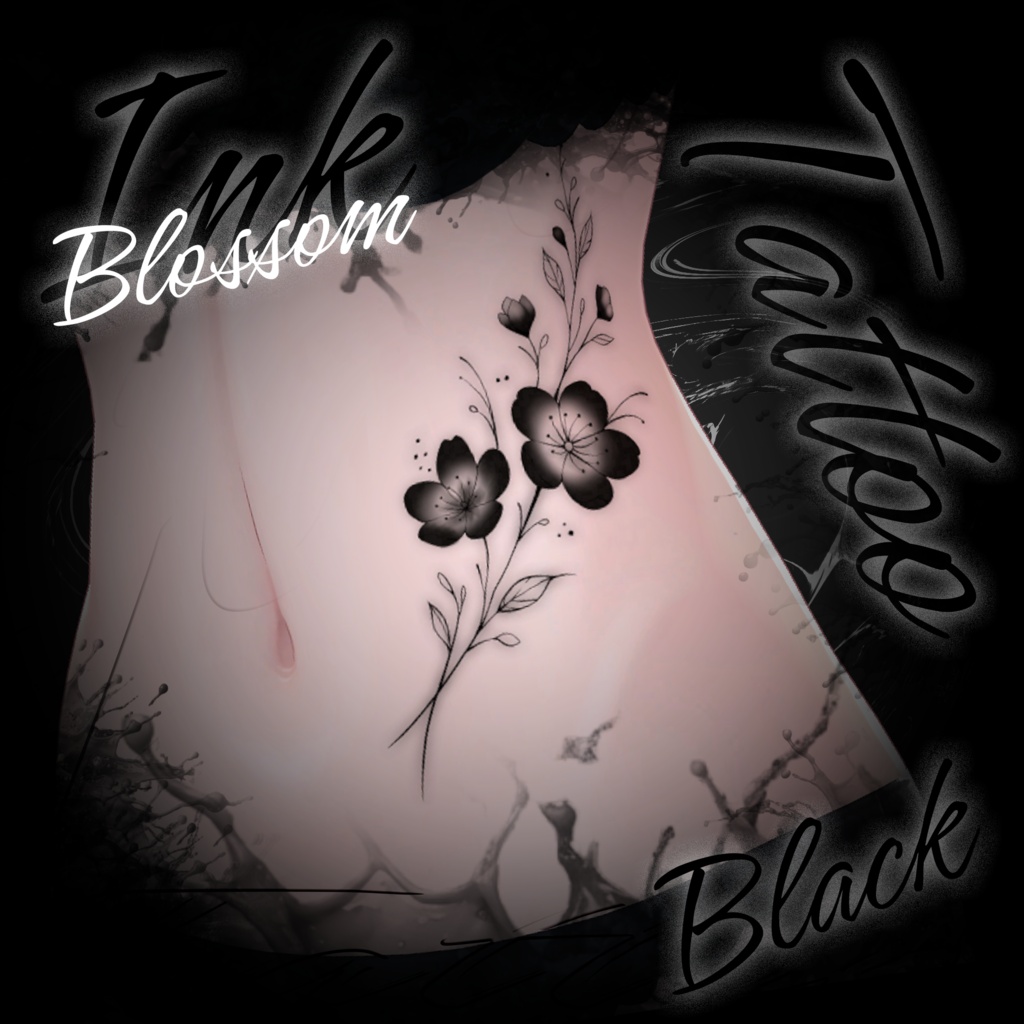 【タトゥー PNG】~Ink Blossom Tattoo (PNG ONLY)
