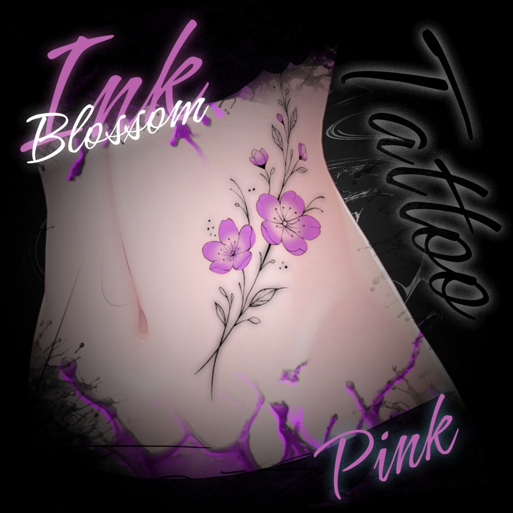 【タトゥー PNG】~Ink Blossom Tattoo (PNG ONLY)