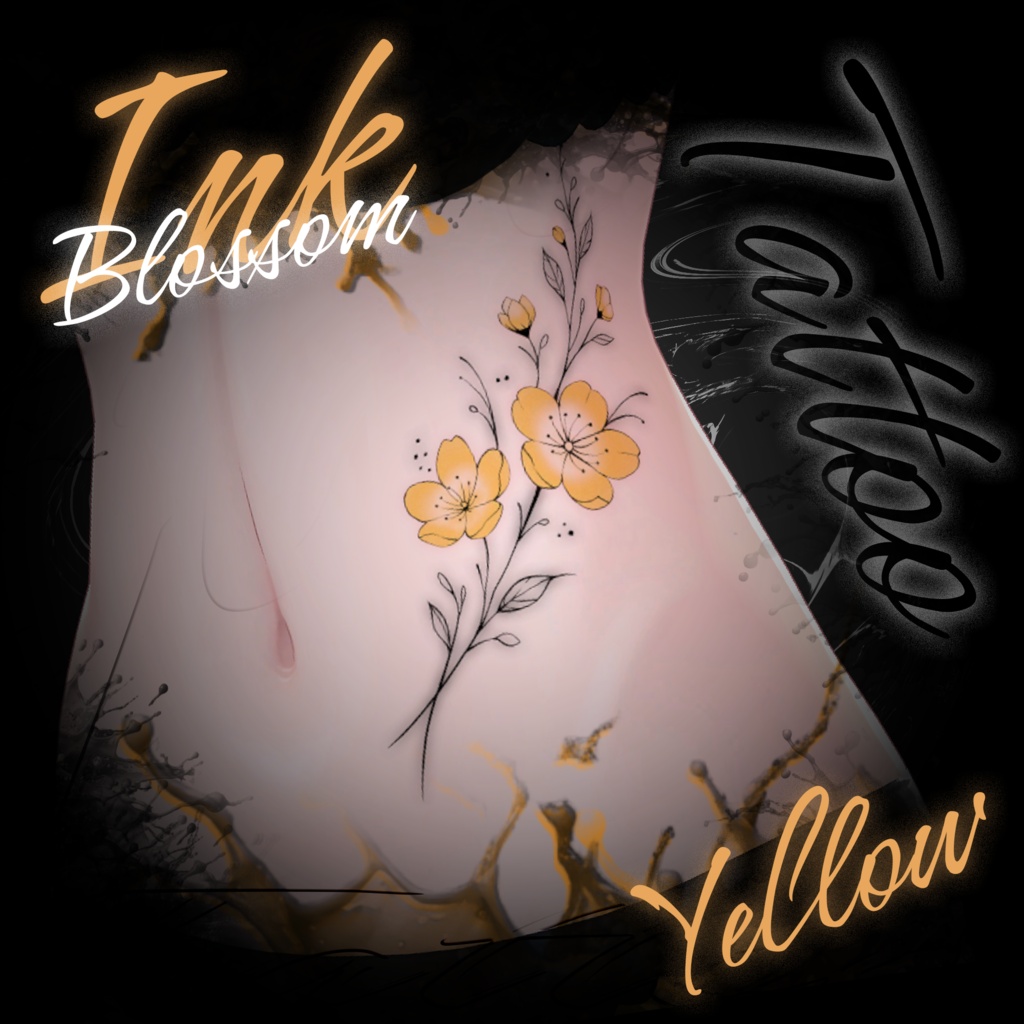 【タトゥー PNG】~Ink Blossom Tattoo (PNG ONLY)