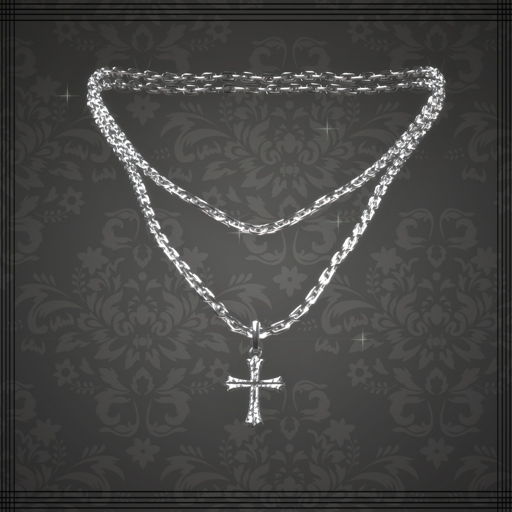 SIMPLE4 Men`s NECK LACE 🍀【多数アバター対応】