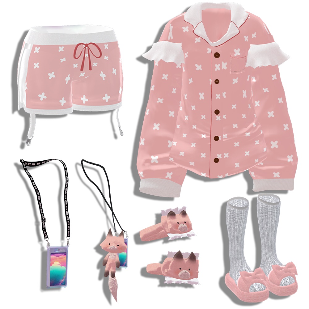 Rota Nightwear💛【7アバター対応】ペアパジャマ