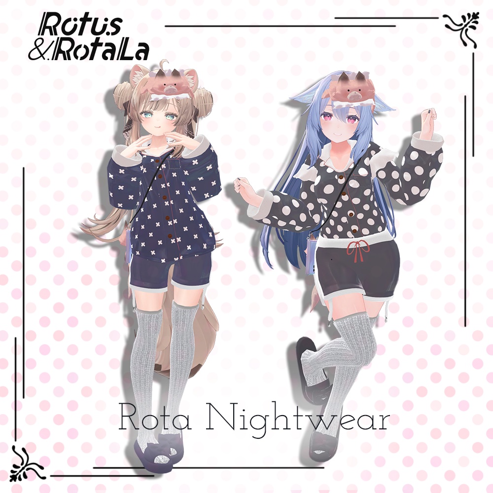 Rota Nightwear💛【7アバター対応】ペアパジャマ