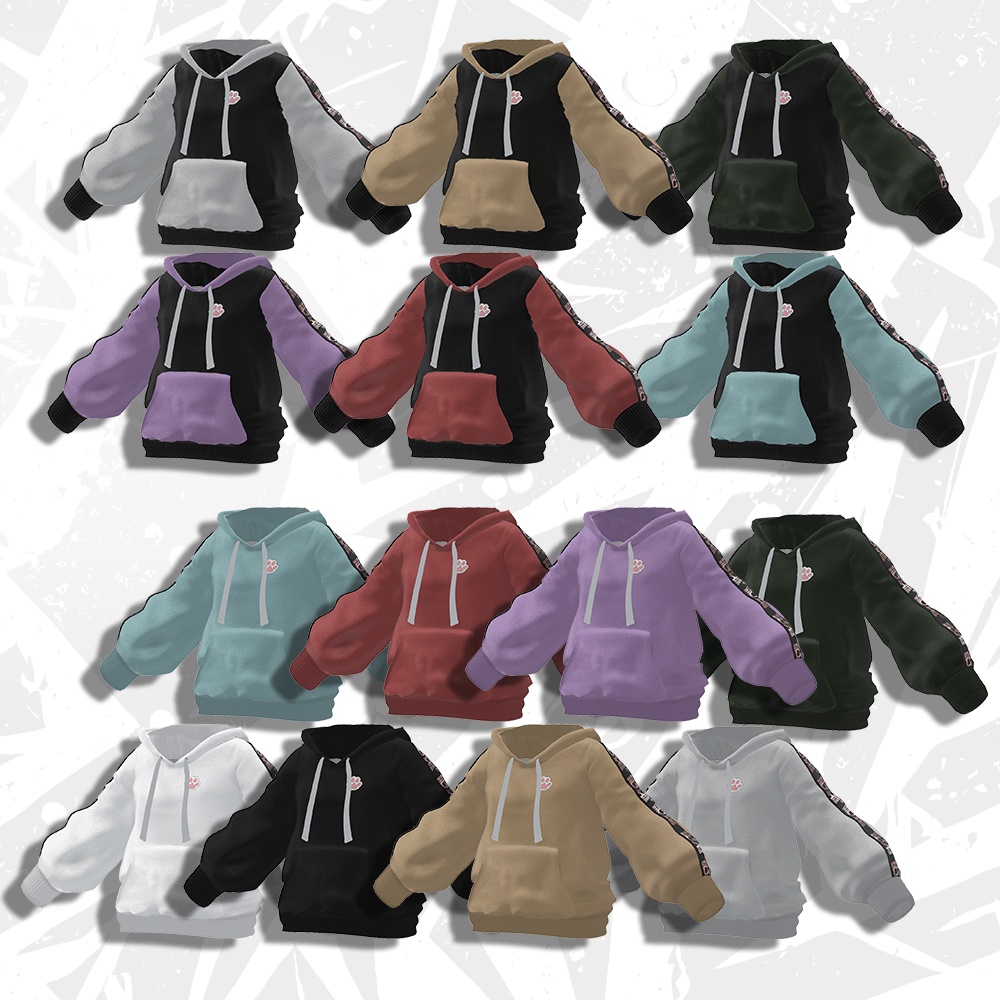 【kuuta専用衣装】Rota Hoodie(パーカー+アクセサリーセット)眼鏡/時計/ネックレス/ピアス