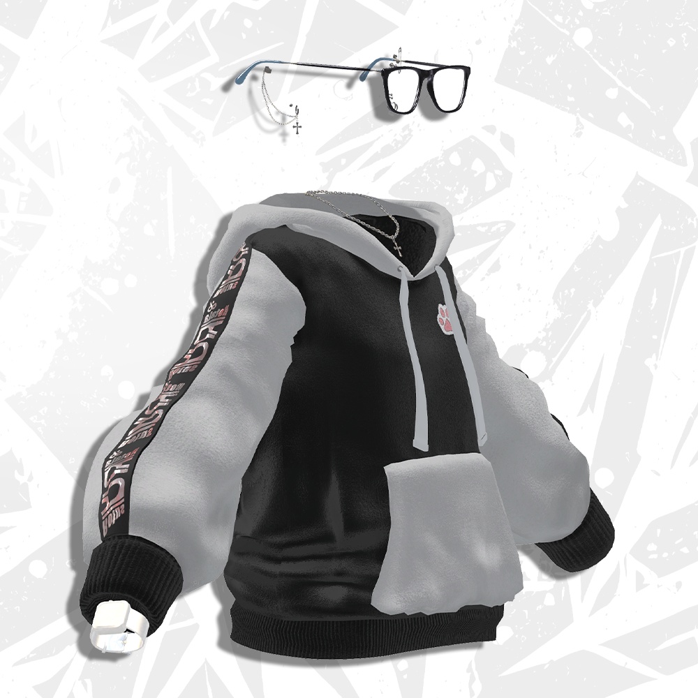 【kuuta専用衣装】Rota Hoodie(パーカー+アクセサリーセット)眼鏡/時計/ネックレス/ピアス