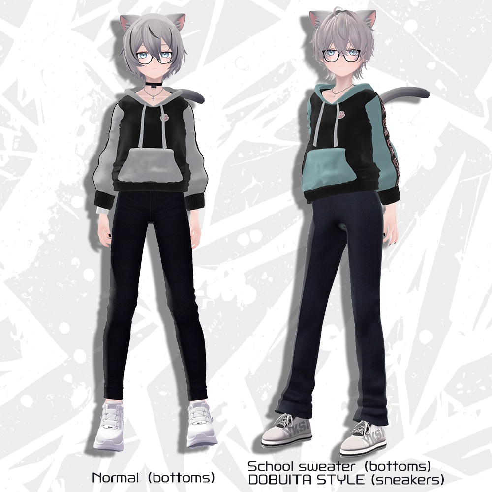 【kuuta専用衣装】Rota Hoodie(パーカー+アクセサリーセット)眼鏡/時計/ネックレス/ピアス