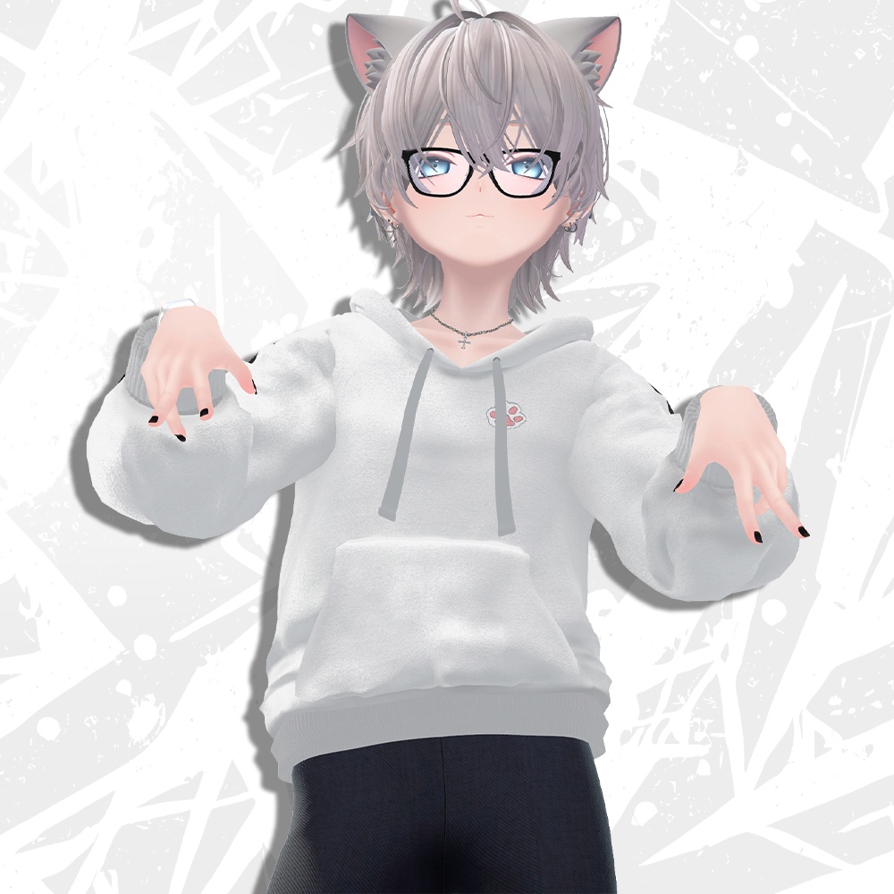 【HAOLAN専用衣装】Rota Hoodie(パーカー+アクセサリーセット)眼鏡/時計/ネックレス/ピアス