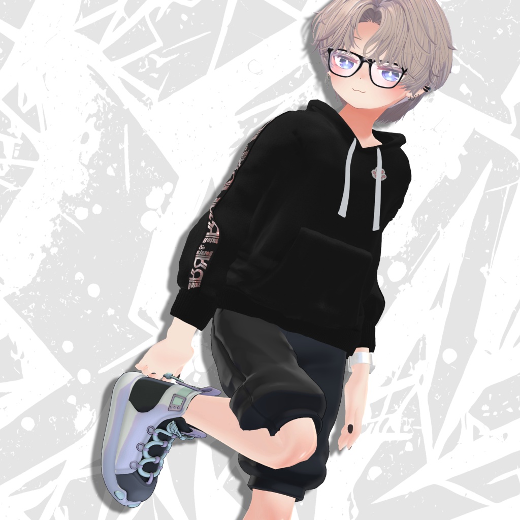 【HAOLAN専用衣装】Rota Hoodie(パーカー+アクセサリーセット)眼鏡/時計/ネックレス/ピアス