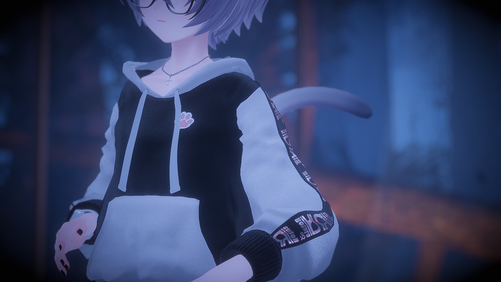 【HAOLAN専用衣装】Rota Hoodie(パーカー+アクセサリーセット)眼鏡/時計/ネックレス/ピアス