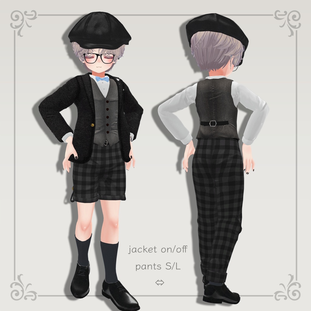 NSBOY2.0【Kuuta/Haolan/+Head】MA対応 少年探偵風衣装