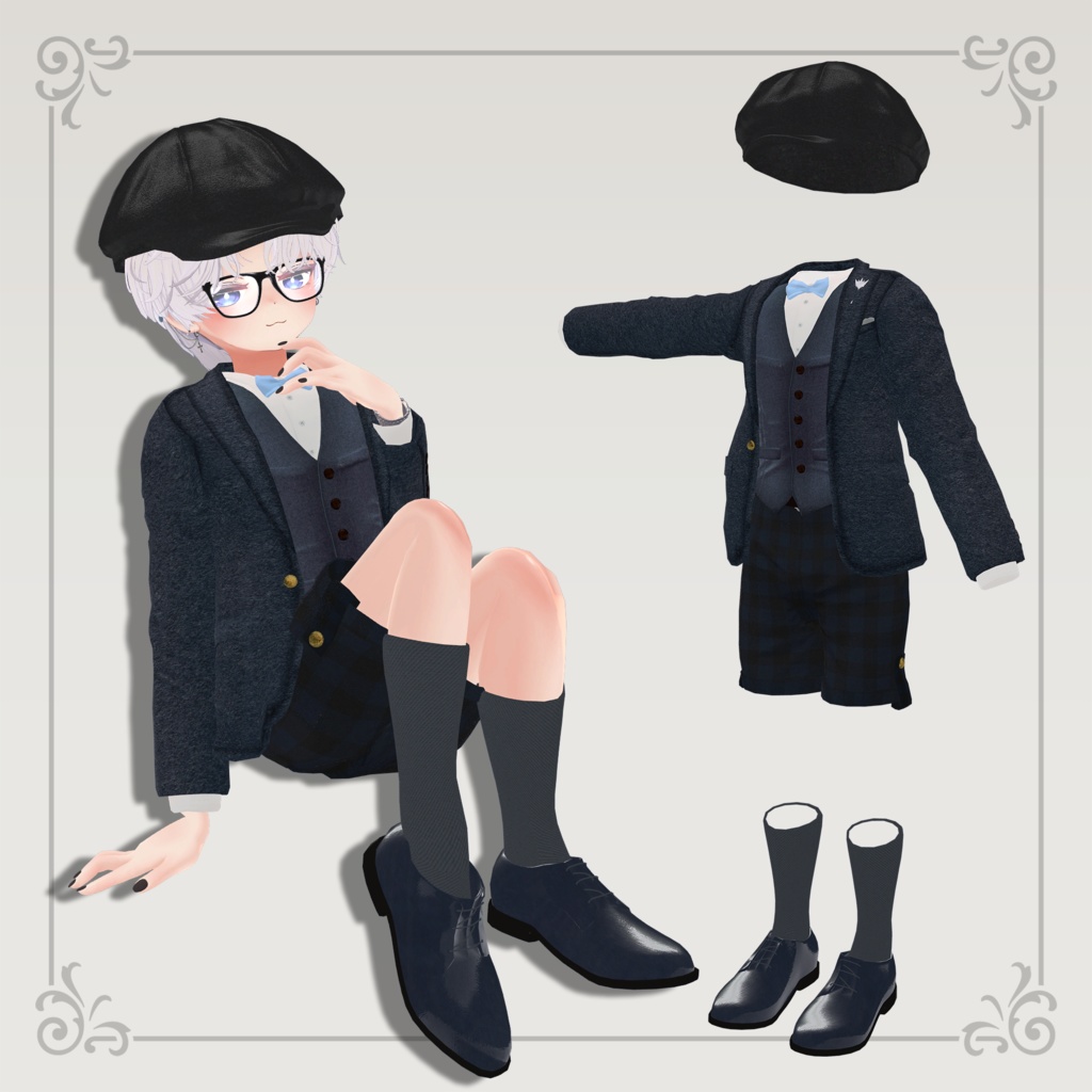 NSBOY2.0【Kuuta/Haolan/+Head】MA対応 少年探偵風衣装