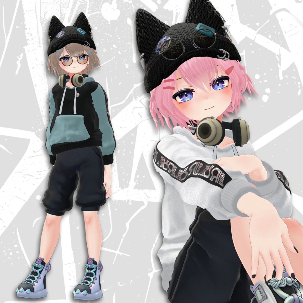 【Kuuta専用】SL+Casual style set(髪型/帽子/ヘッドフォン/サングラス)