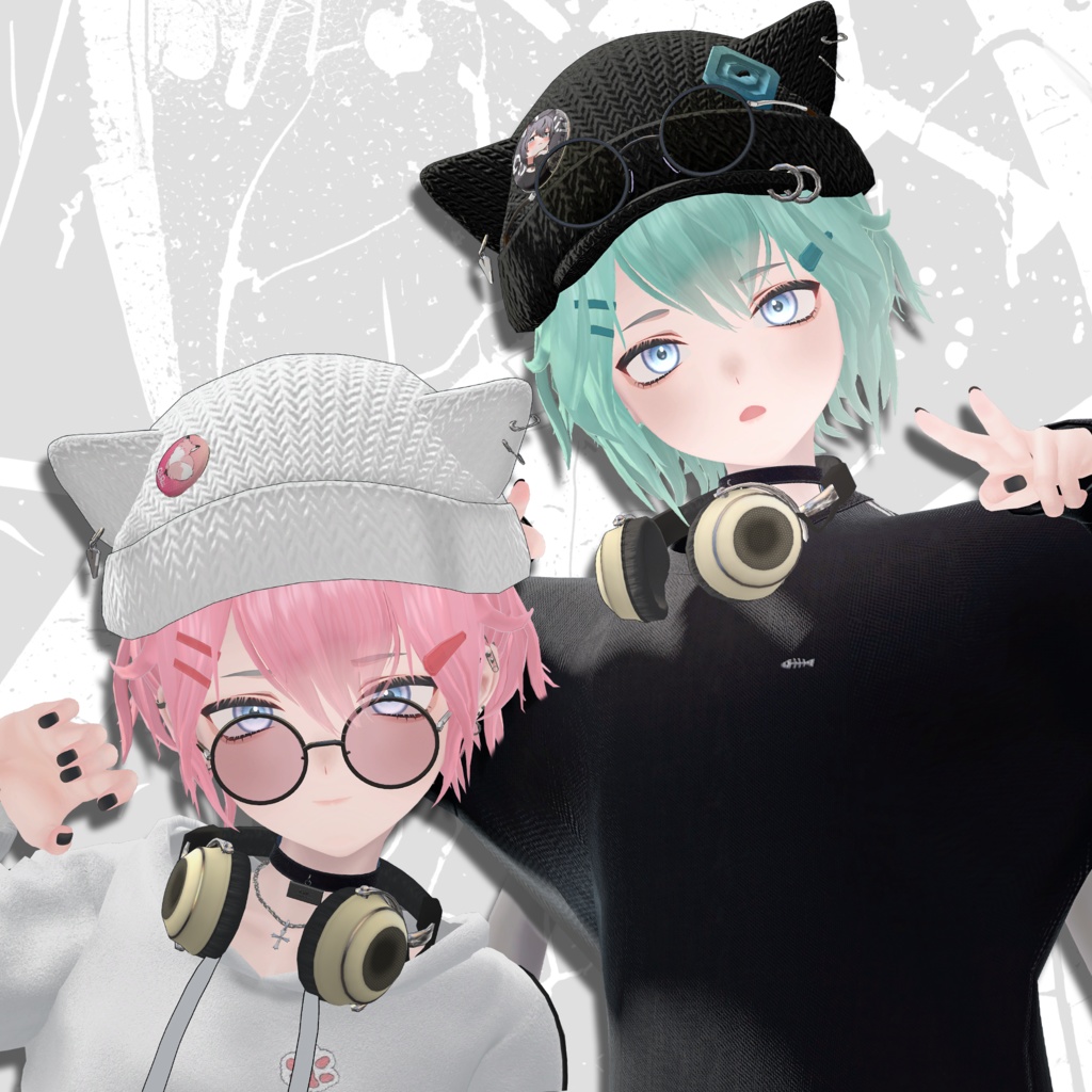 【まめひなた専用】SL+Casual style set(髪型/帽子/ヘッドフォン/サングラス)