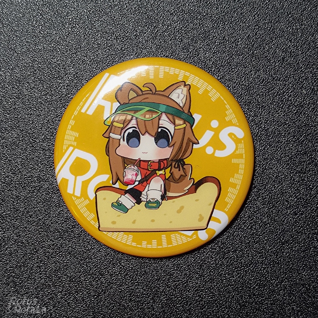 VRChat キャラクター缶バッジ3種類44mm くうた/ハオラン/まめひなた