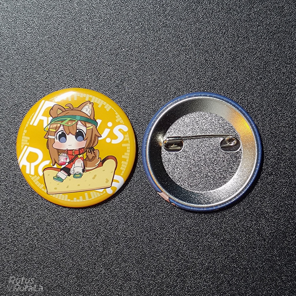 VRChat キャラクター缶バッジ3種類44mm くうた/ハオラン/まめひなた