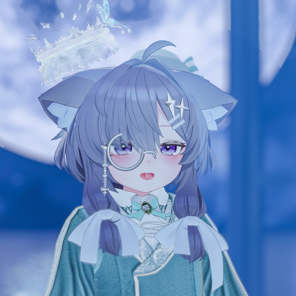 CORONET Halo+Loyal set(モノクル/ピアス/髪飾り/指輪)MA対応 アニメーション付