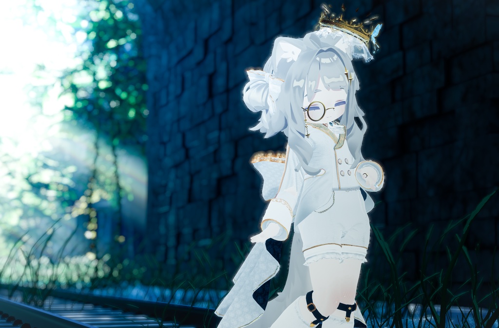 CORONET Halo+Loyal set(モノクル/ピアス/髪飾り/指輪)MA対応 アニメーション付