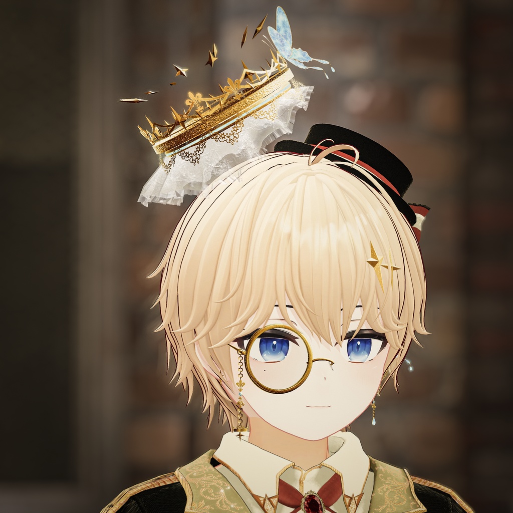 CORONET Halo+Loyal set(モノクル/ピアス/髪飾り/指輪)MA対応 アニメーション付