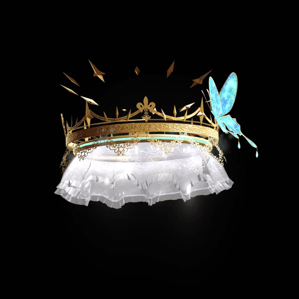 CORONET Halo+Loyal set(モノクル/ピアス/髪飾り/指輪)MA対応 アニメーション付