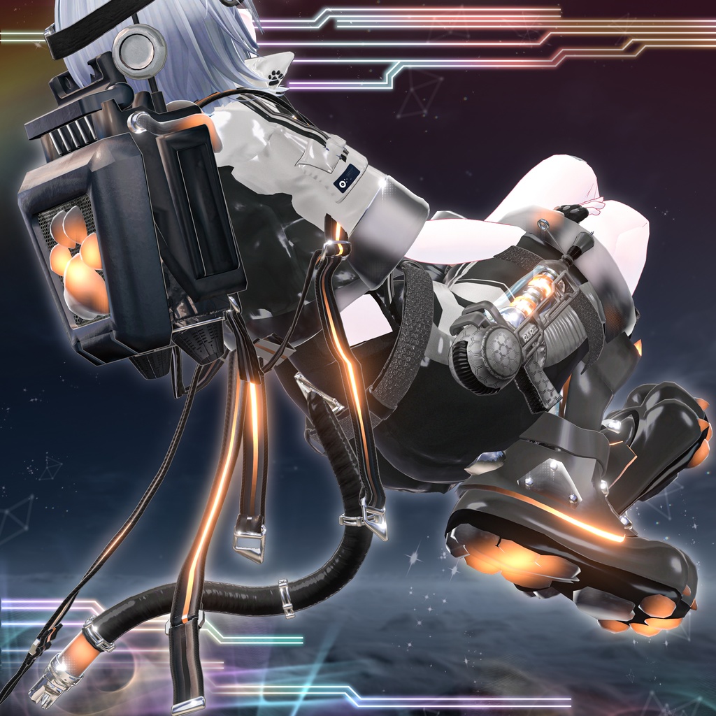 【11アバター対応】AstroCat🚀宇宙服【ギミックあり/MA対応】