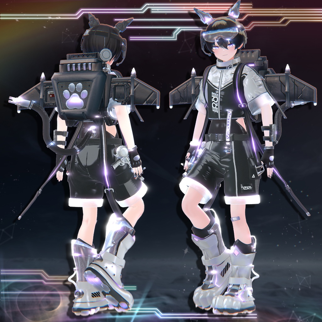 【11アバター対応】AstroCat🚀宇宙服【ギミックあり/MA対応】