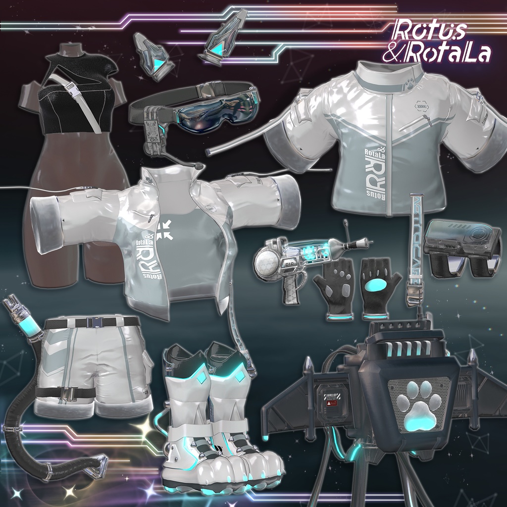 【11アバター対応】AstroCat🚀宇宙服【ギミックあり/MA対応】