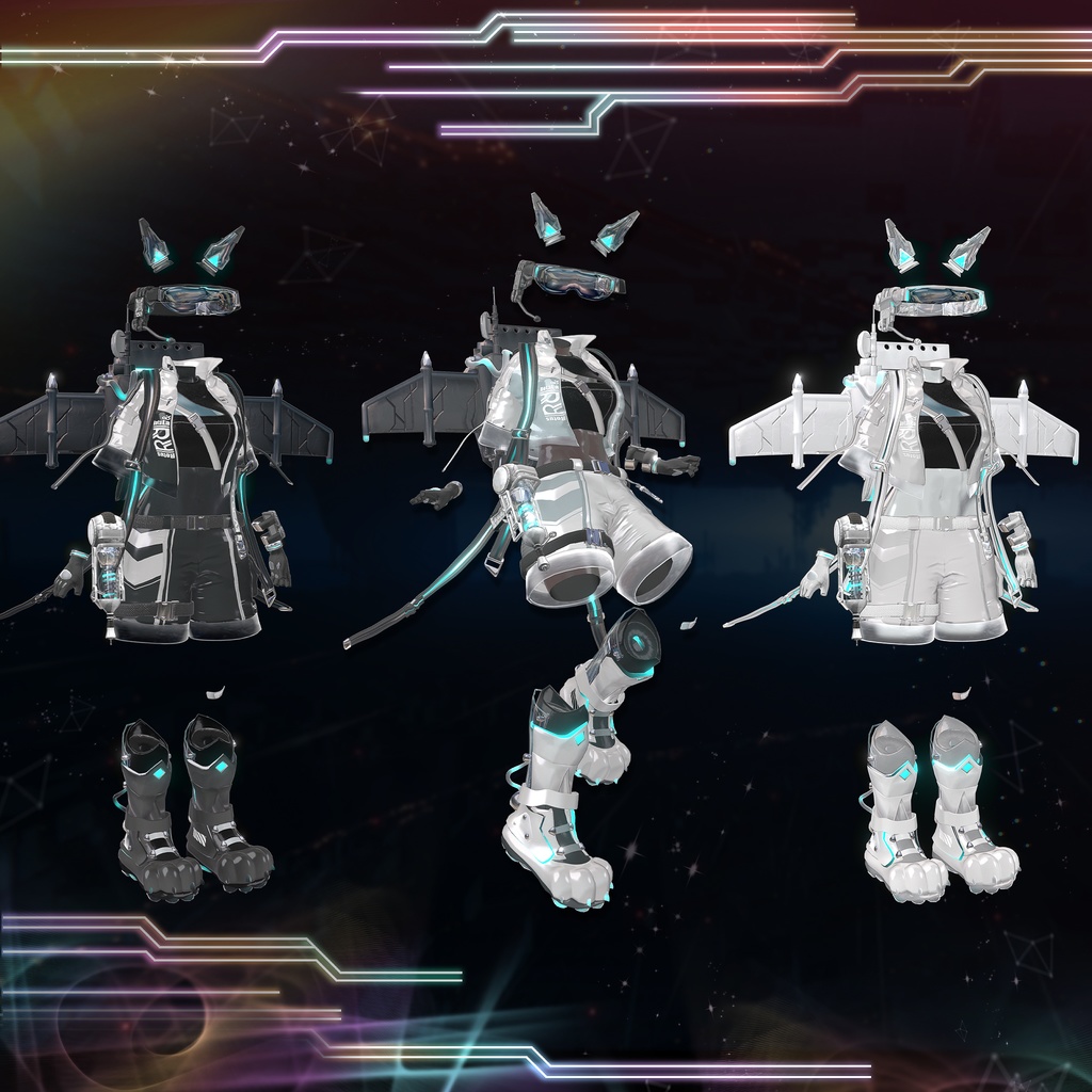 【11アバター対応】AstroCat🚀宇宙服【ギミックあり/MA対応】