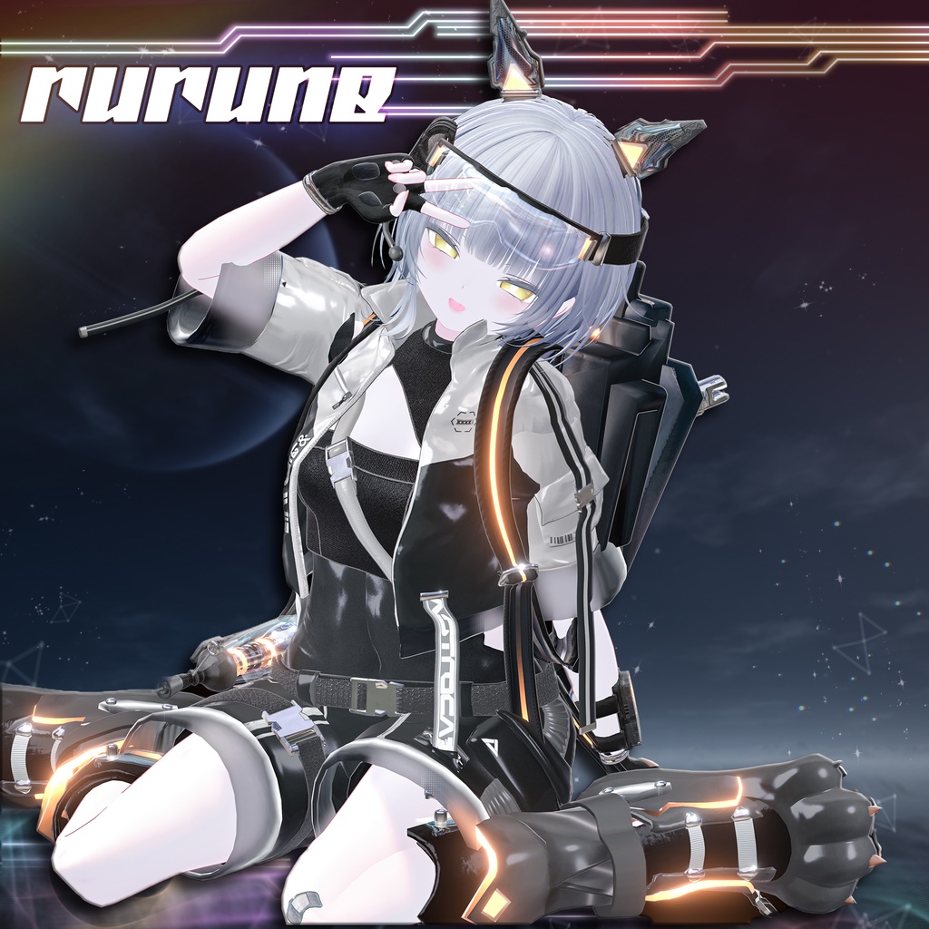 【11アバター対応】AstroCat🚀宇宙服【ギミックあり/MA対応】