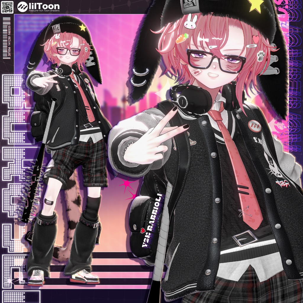 【15アバター対応】Y2K Rabbioli💜🐇【MA対応】