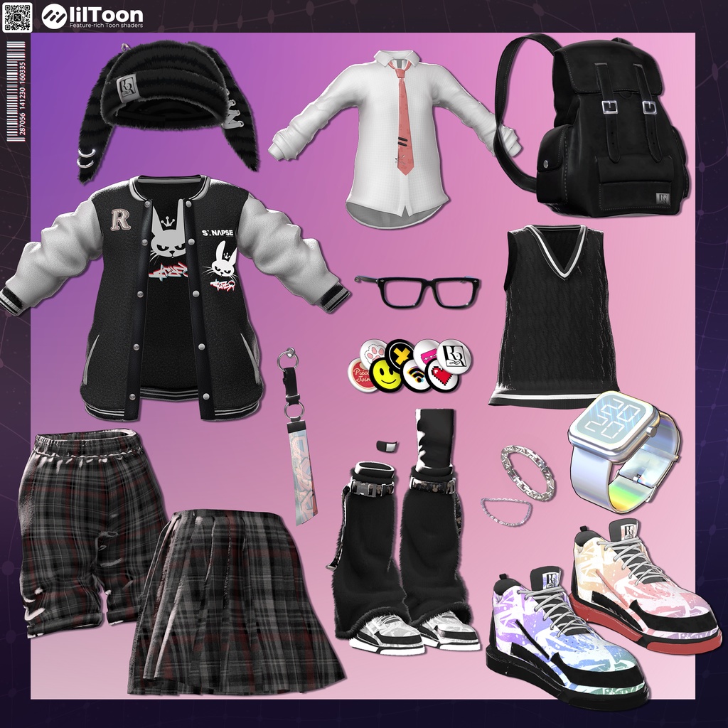 【15アバター対応】Y2K Rabbioli💜🐇【MA対応】