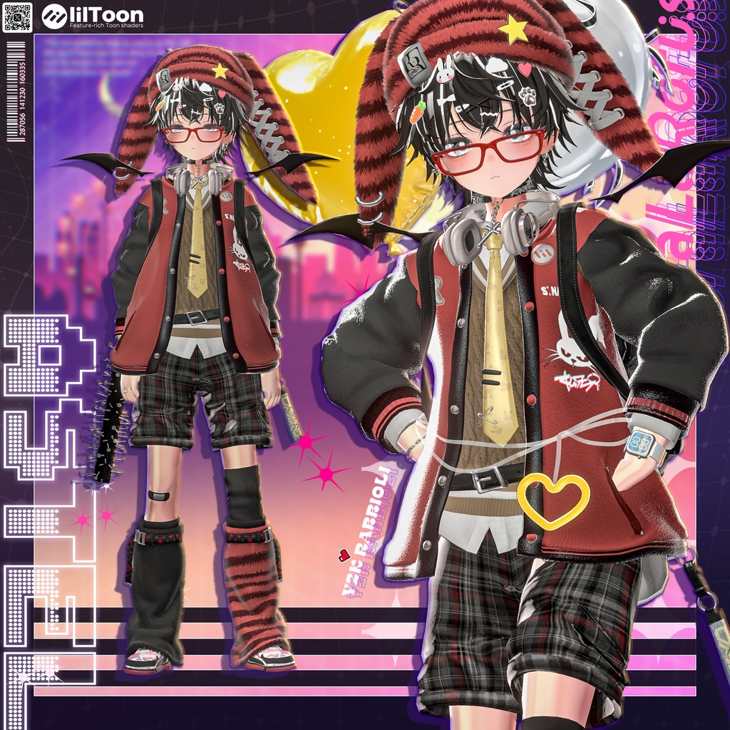 【15アバター対応】Y2K Rabbioli💜🐇【MA対応】