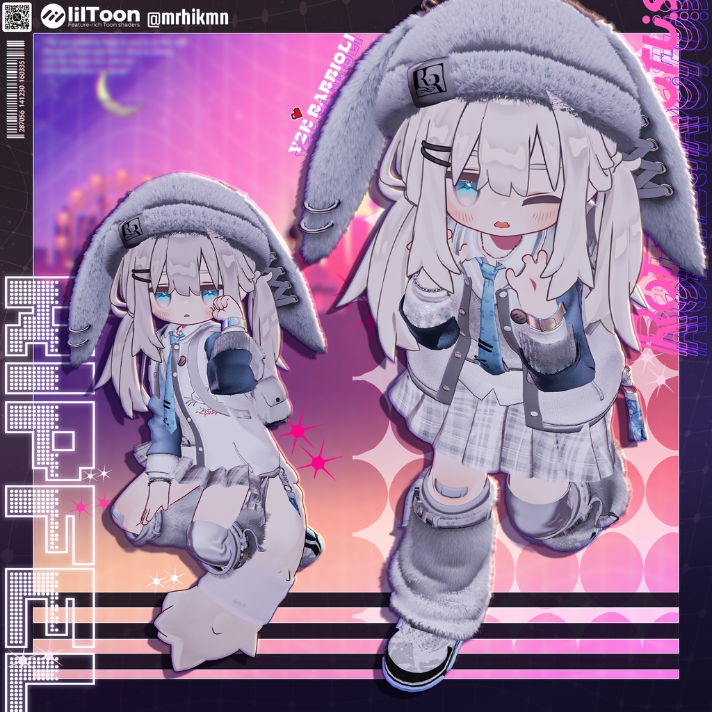 【15アバター対応】Y2K Rabbioli💜🐇【MA対応】