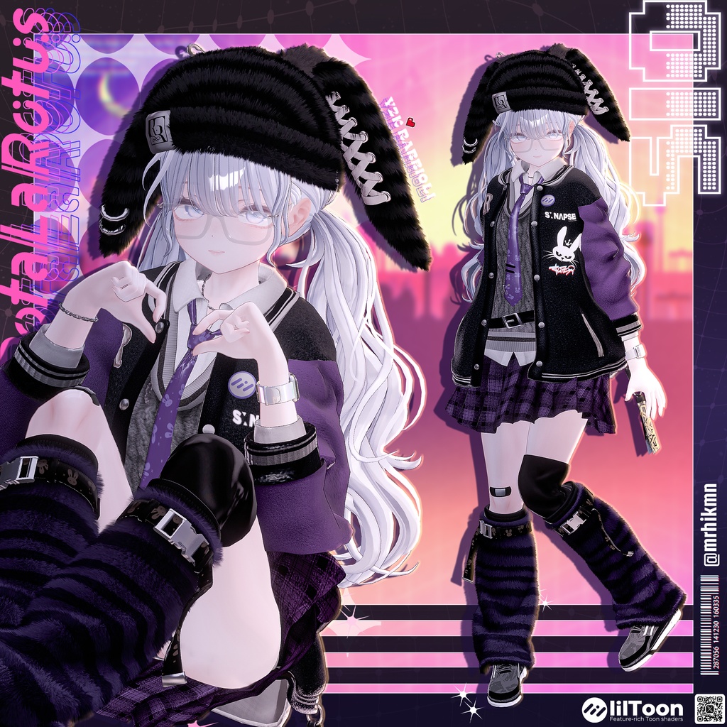 【15アバター対応】Y2K Rabbioli💜🐇【MA対応】