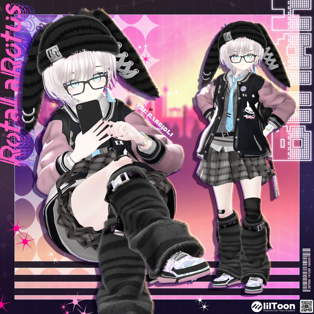 【15アバター対応】Y2K Rabbioli💜🐇【MA対応】