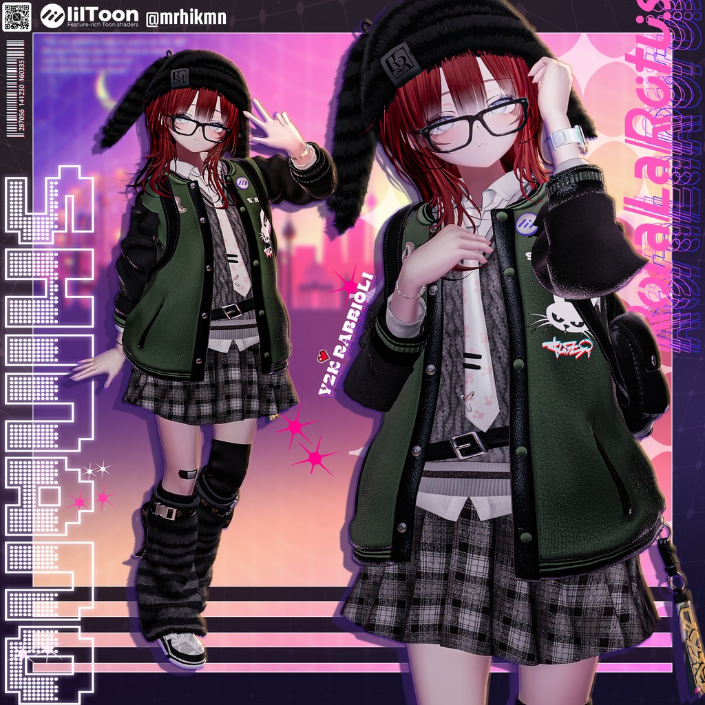 【15アバター対応】Y2K Rabbioli💜🐇【MA対応】