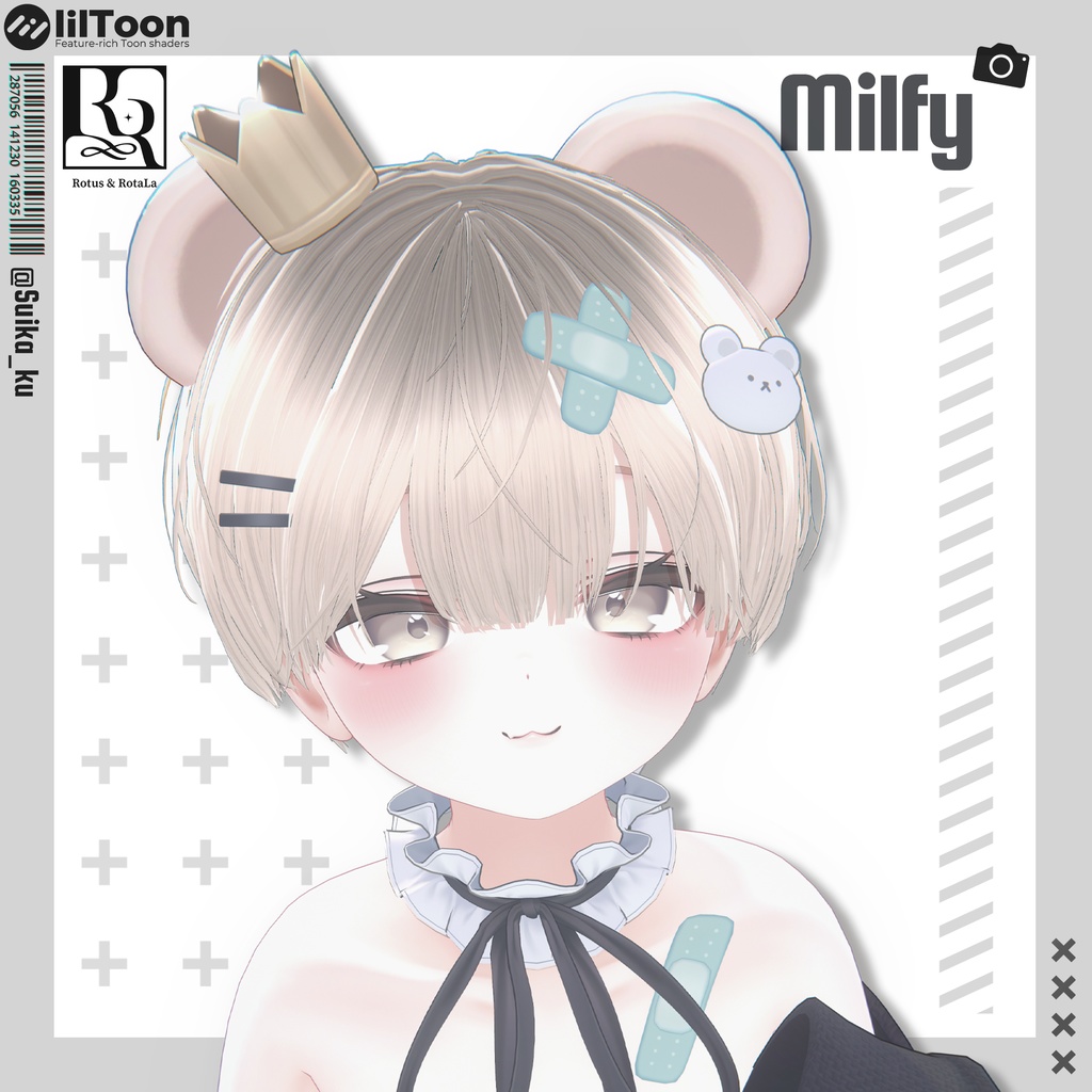 【16アバター対応】RotaMushShortHair🤍【MA対応】髪型