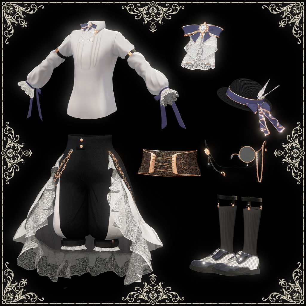 Loyal Sailfin💜RE【7アバター対応】王子ロリィタ服【MA対応】SALE中