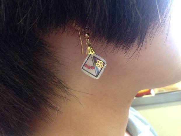 とうらぶ菱形耳飾り 桑名江