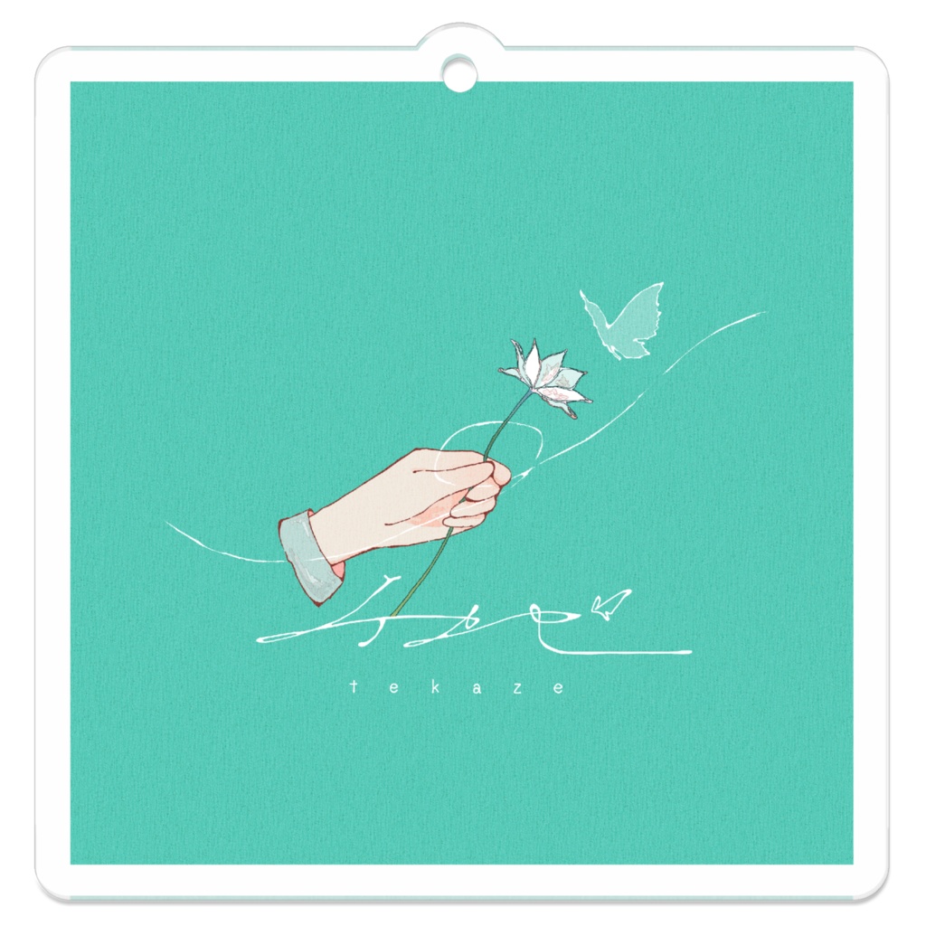 テカゼ　ロゴアクリルキーホルダー