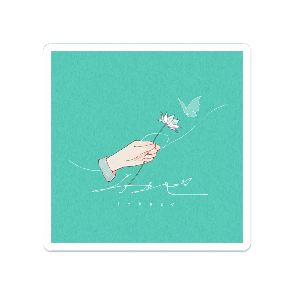 テカゼ　ロゴアクリルバッジ 