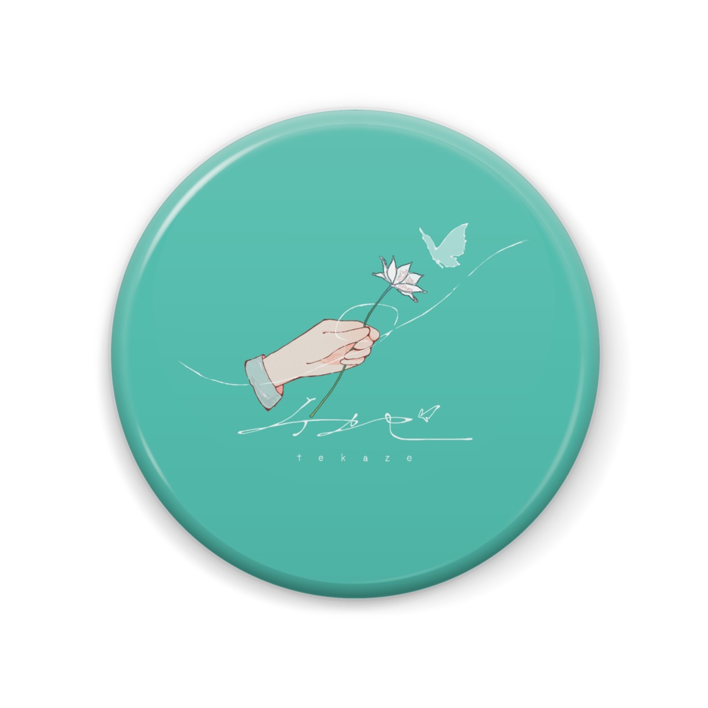 テカゼ　ロゴ缶バッジ