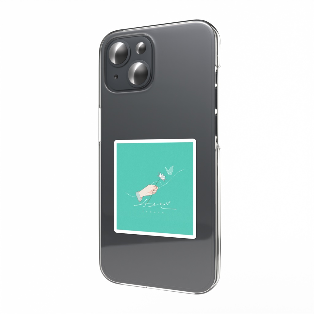 テカゼ　ロゴスマホステッカー